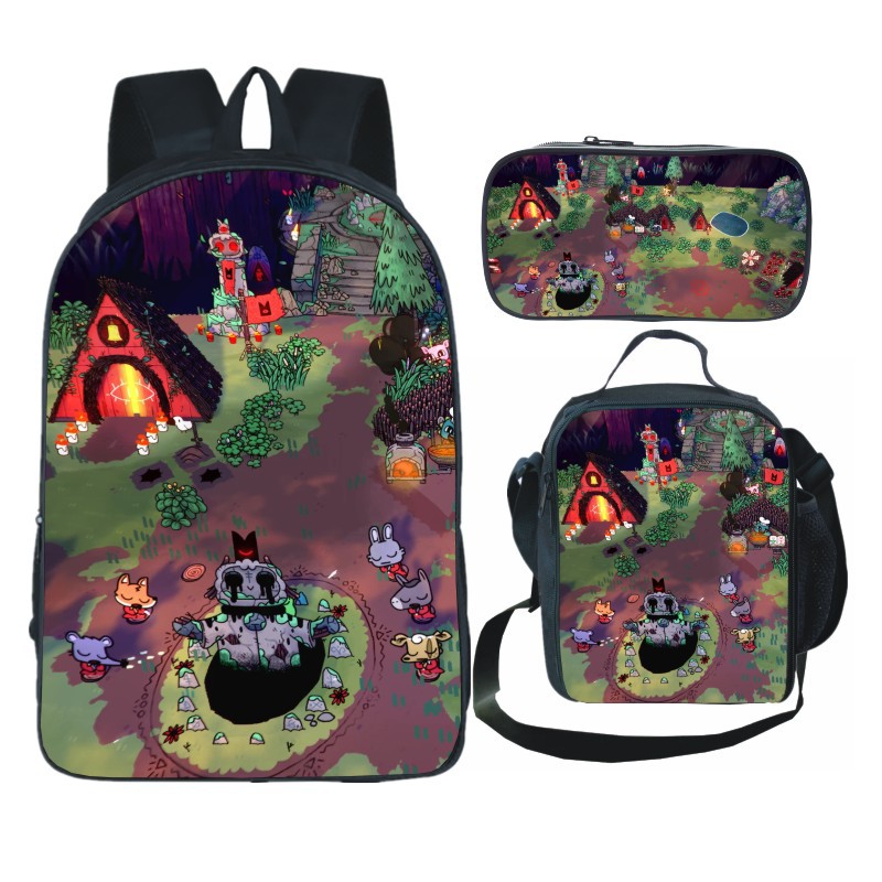 16″Lilo & Stitch Backpack School Bag+Lunch Bag+Pencil Bag - giftcartoon
