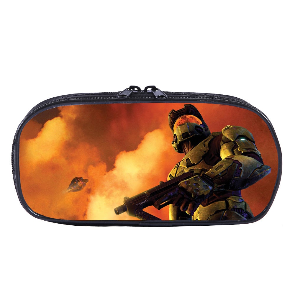 Halo Cosmetic Bags Boys Girls Children Large Pencil Case Purse Storage Bags Women Men Multifunction Makeup Bag - Image 8