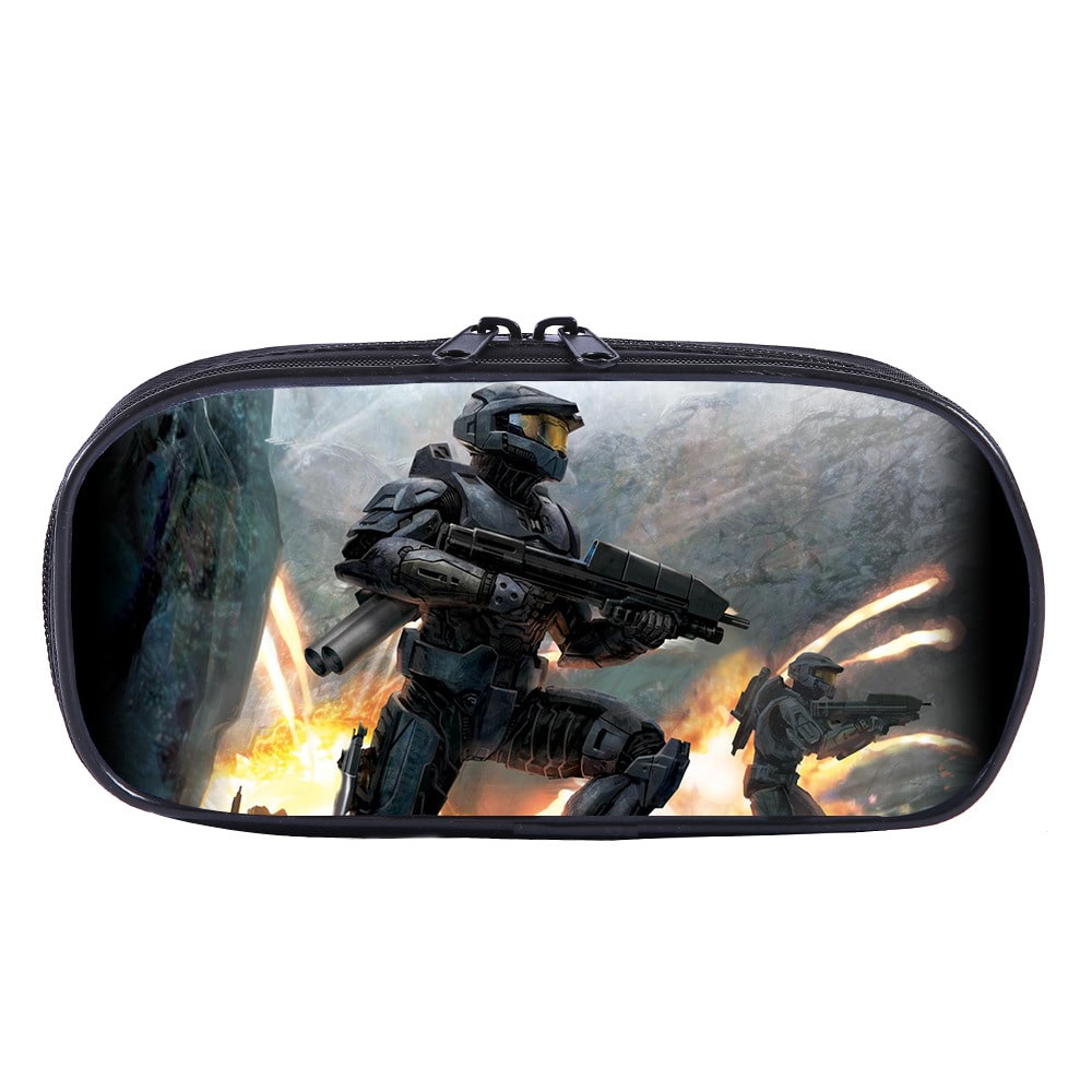 Halo Cosmetic Bags Boys Girls Children Large Pencil Case Purse Storage Bags Women Men Multifunction Makeup Bag - Image 9