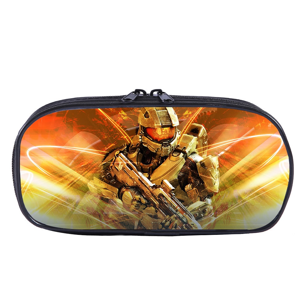 Halo Cosmetic Bags Boys Girls Children Large Pencil Case Purse Storage Bags Women Men Multifunction Makeup Bag - Image 2