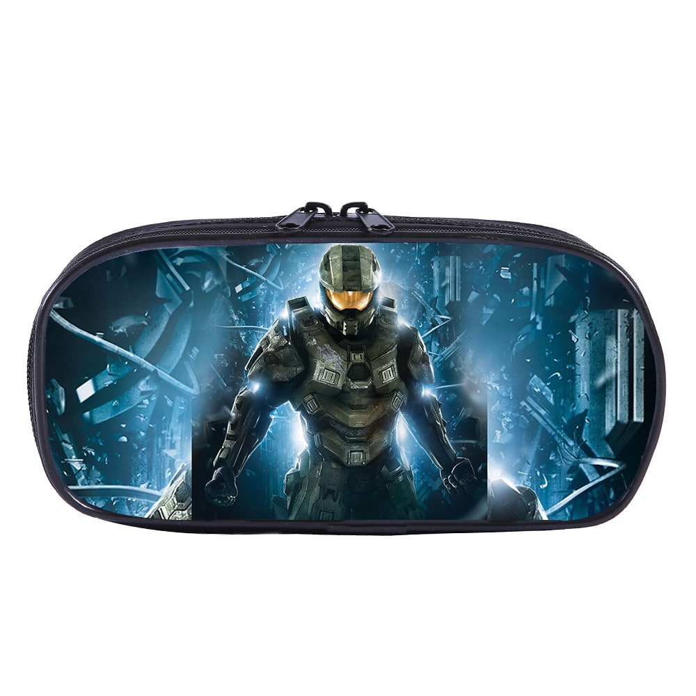 Halo Cosmetic Bags Boys Girls Children Large Pencil Case Purse Storage Bags Women Men Multifunction Makeup Bag - Image 3