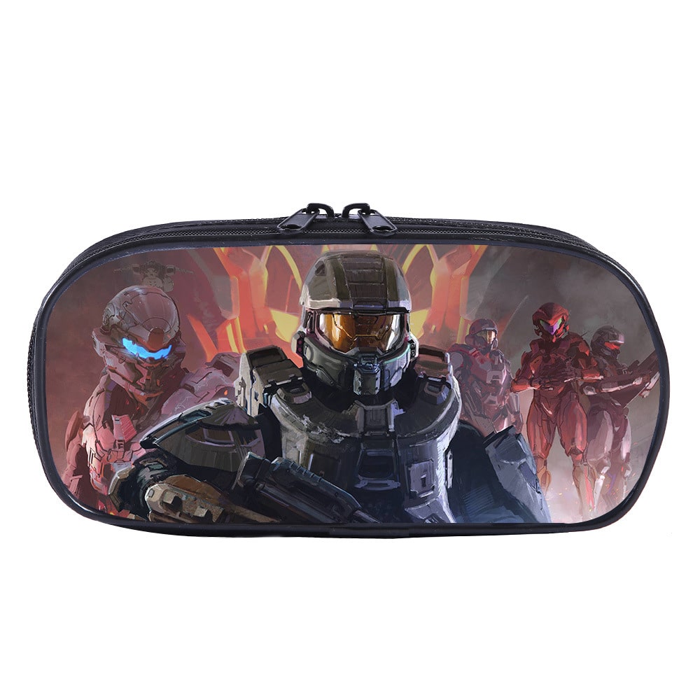 Halo Cosmetic Bags Boys Girls Children Large Pencil Case Purse Storage Bags Women Men Multifunction Makeup Bag - Image 4