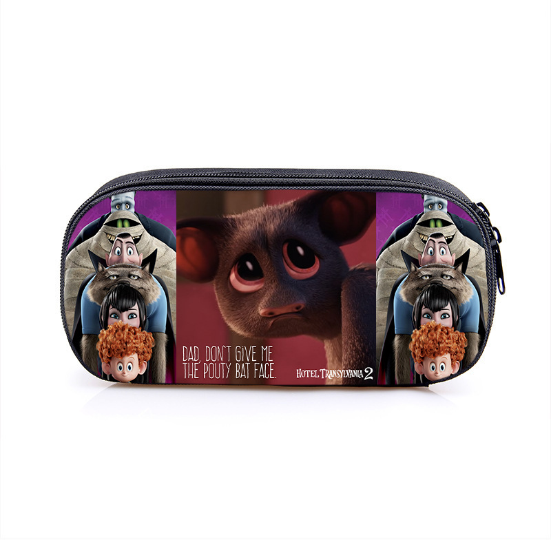Hotel Transylvania Cosmetic Bags Boys Girls Children Large Pencil Case Purse Storage Bags Women Men Multifunction Makeup Bag - Image 12