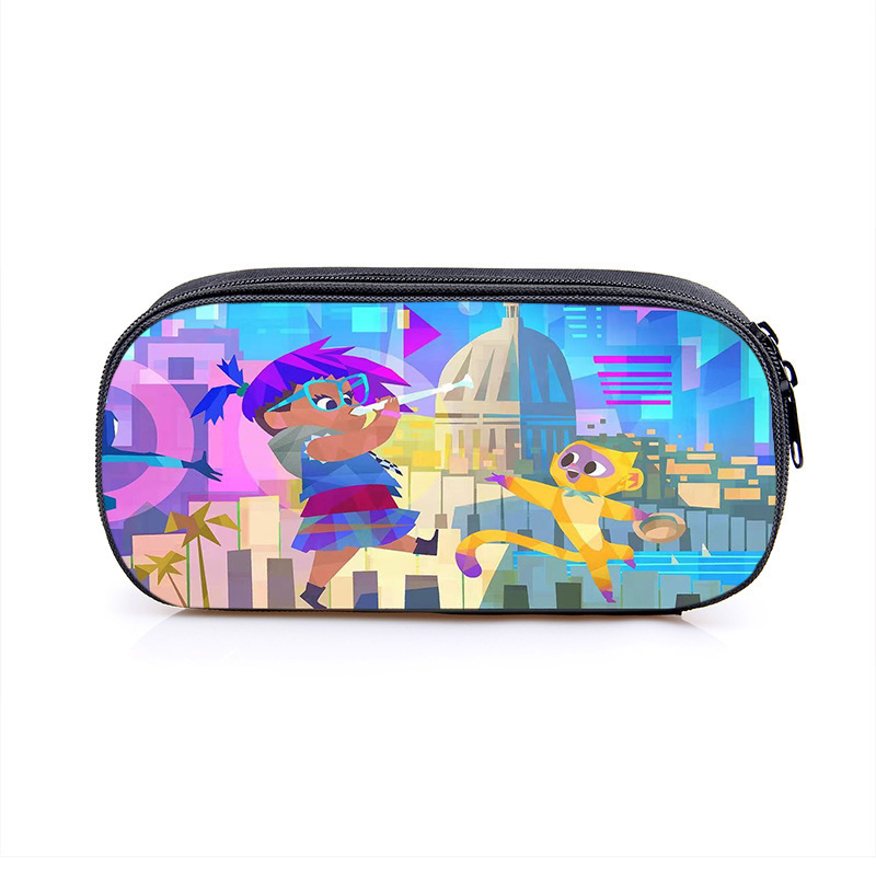 Hotel Transylvania Cosmetic Bags Boys Girls Children Large Pencil Case Purse Storage Bags Women Men Multifunction Makeup Bag - Image 3