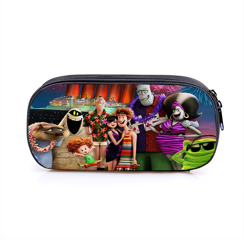Hotel Transylvania Cosmetic Bags Boys Girls Children Large Pencil Case Purse Storage Bags Women Men Multifunction Makeup Bag - Image 4