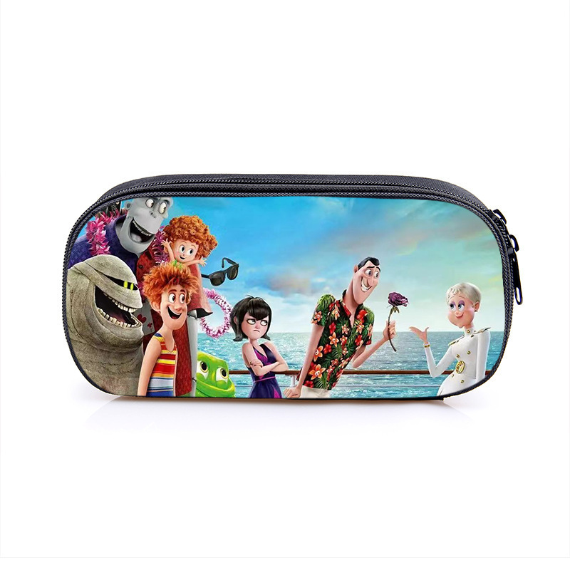 Hotel Transylvania Cosmetic Bags Boys Girls Children Large Pencil Case Purse Storage Bags Women Men Multifunction Makeup Bag - Image 6