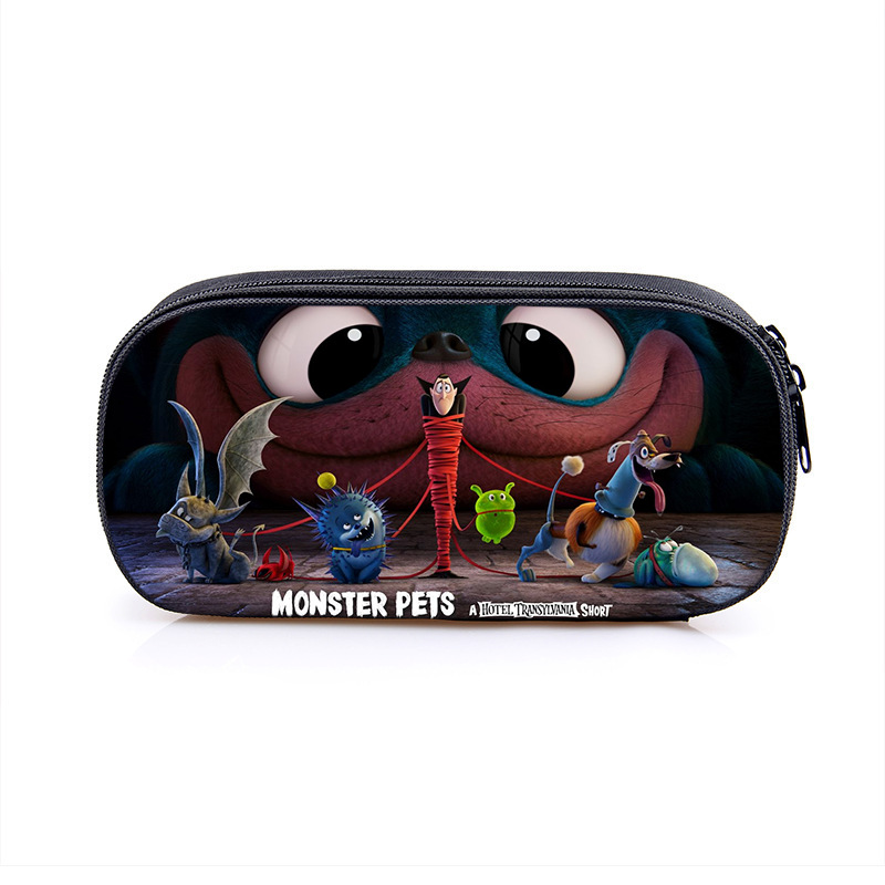 Hotel Transylvania Cosmetic Bags Boys Girls Children Large Pencil Case Purse Storage Bags Women Men Multifunction Makeup Bag - Image 16
