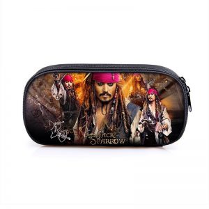 Pirates of the Caribbean Cosmetic Bags Boys Girls Children Large Pencil Case Purse Storage Bags Women Men Multifunction Makeup Bag