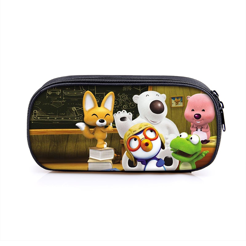 Pororo Cosmetic Bags Boys Girls Children Large Pencil Case Purse Storage Bags Women Men Multifunction Makeup Bag - Image 17