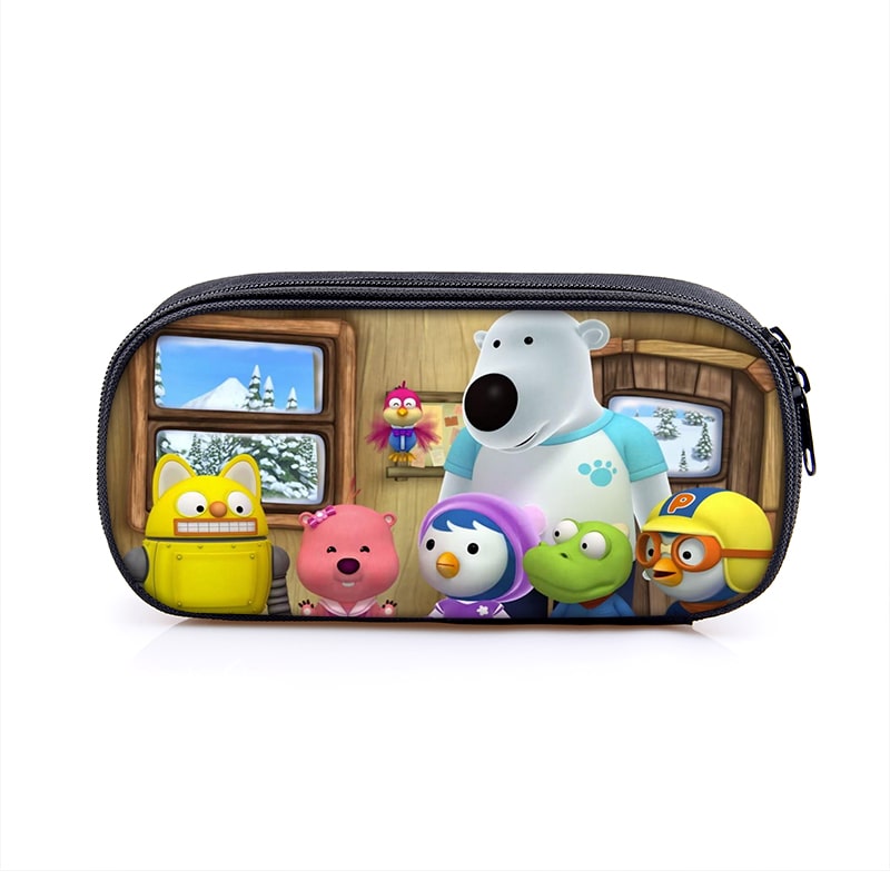 Pororo Cosmetic Bags Boys Girls Children Large Pencil Case Purse Storage Bags Women Men Multifunction Makeup Bag - Image 20