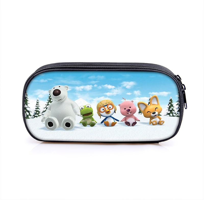 Pororo Cosmetic Bags Boys Girls Children Large Pencil Case Purse Storage Bags Women Men Multifunction Makeup Bag - Image 2