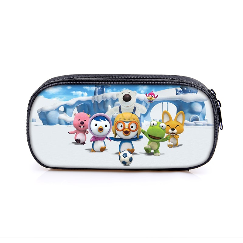 Pororo Cosmetic Bags Boys Girls Children Large Pencil Case Purse Storage Bags Women Men Multifunction Makeup Bag - Image 3