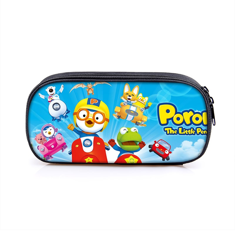 Pororo Cosmetic Bags Boys Girls Children Large Pencil Case Purse Storage Bags Women Men Multifunction Makeup Bag - Image 4