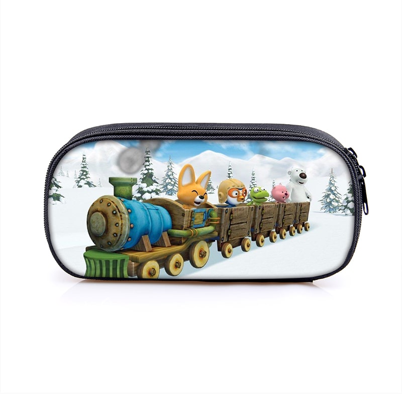 Pororo Cosmetic Bags Boys Girls Children Large Pencil Case Purse Storage Bags Women Men Multifunction Makeup Bag - Image 7