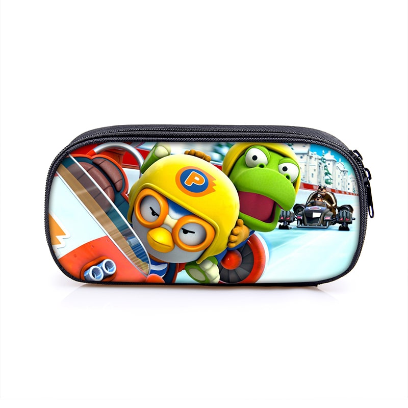 Pororo Cosmetic Bags Boys Girls Children Large Pencil Case Purse Storage Bags Women Men Multifunction Makeup Bag - Image 8