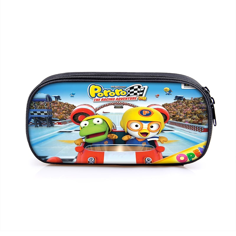 Pororo Cosmetic Bags Boys Girls Children Large Pencil Case Purse Storage Bags Women Men Multifunction Makeup Bag - Image 9
