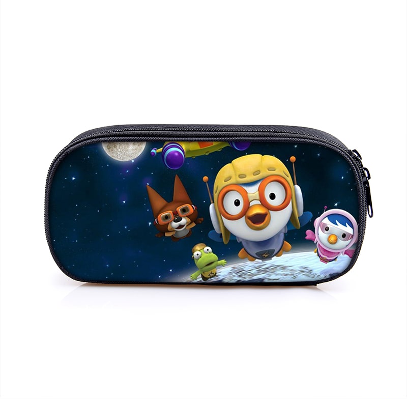 Pororo Cosmetic Bags Boys Girls Children Large Pencil Case Purse Storage Bags Women Men Multifunction Makeup Bag - Image 10