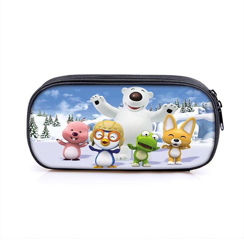 Pororo Cosmetic Bags Boys Girls Children Large Pencil Case Purse Storage Bags Women Men Multifunction Makeup Bag - Image 11