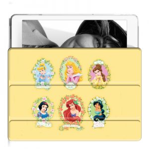Princess Ipad Leather Case Advanced Pu Leather Protective Cover Automatic Wake Up and Sleep Magnetic Closure Multiple Angle Bracket