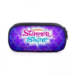 Shimmer and Shine Cosmetic Bags Boys Girls Children Large Pencil Case Purse Storage Bags Women Men Multifunction Makeup Bag