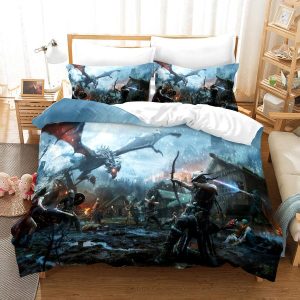 The Elder Scrolls Comfortable Bedding Three-Piece Soft and Breathable Duvet Cover