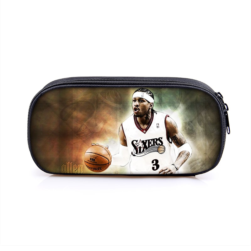 Allen Iverson Cosmetic Bags Boys Girls Children Large Pencil Case Purse Storage Bags Women Men Multifunction Makeup Bag - Image 13