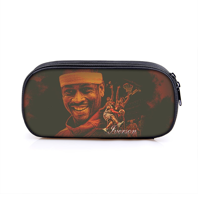 Allen Iverson Cosmetic Bags Boys Girls Children Large Pencil Case Purse Storage Bags Women Men Multifunction Makeup Bag - Image 15