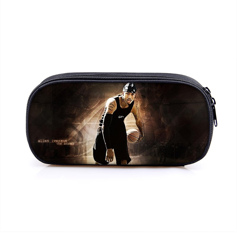Allen Iverson Cosmetic Bags Boys Girls Children Large Pencil Case Purse Storage Bags Women Men Multifunction Makeup Bag - Image 16