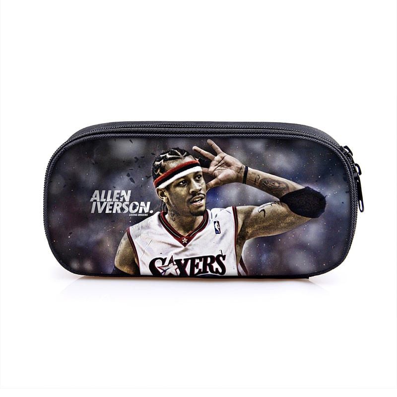 Allen Iverson Cosmetic Bags Boys Girls Children Large Pencil Case Purse Storage Bags Women Men Multifunction Makeup Bag - Image 17