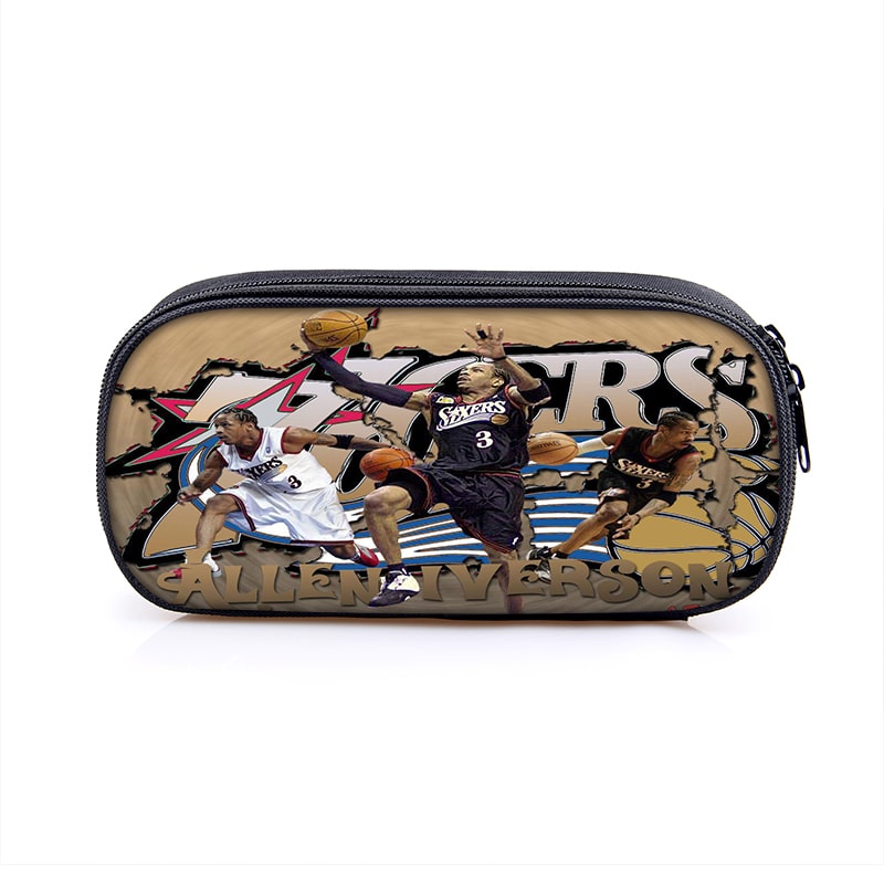 Allen Iverson Cosmetic Bags Boys Girls Children Large Pencil Case Purse Storage Bags Women Men Multifunction Makeup Bag - Image 18