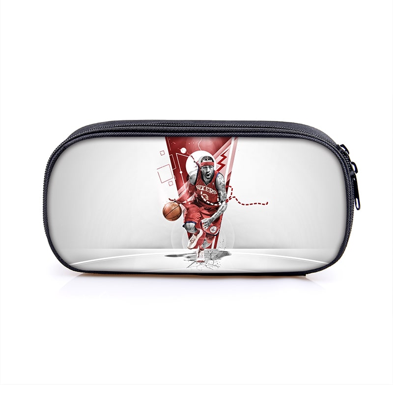 Allen Iverson Cosmetic Bags Boys Girls Children Large Pencil Case Purse Storage Bags Women Men Multifunction Makeup Bag - Image 19