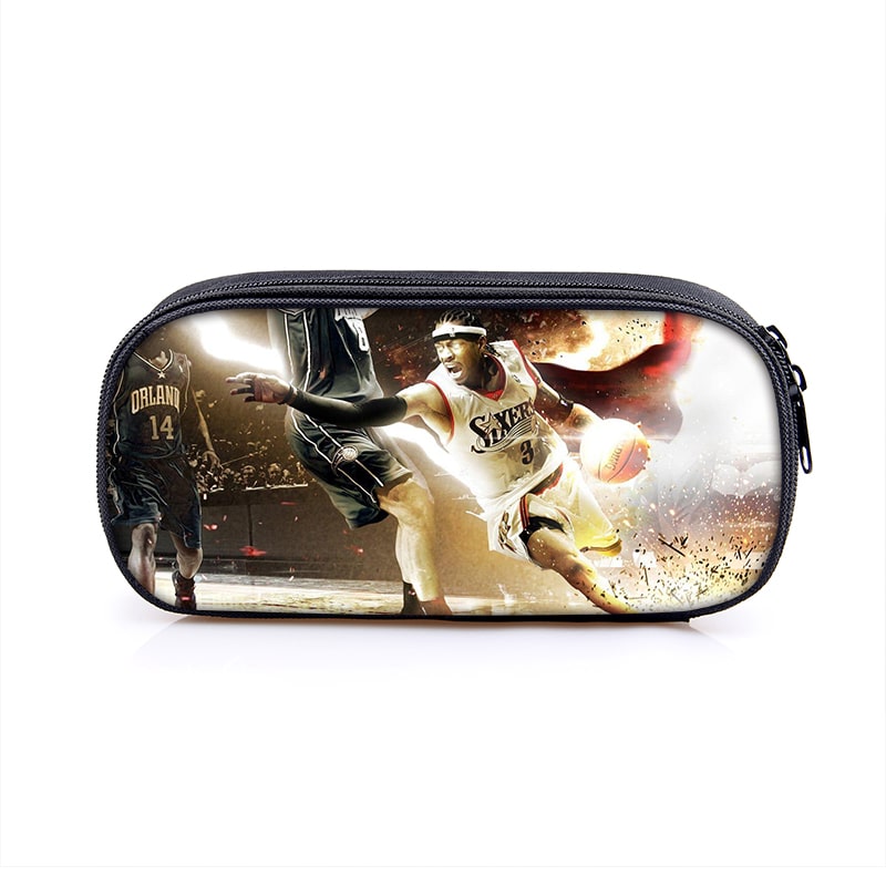 Allen Iverson Cosmetic Bags Boys Girls Children Large Pencil Case Purse Storage Bags Women Men Multifunction Makeup Bag - Image 20