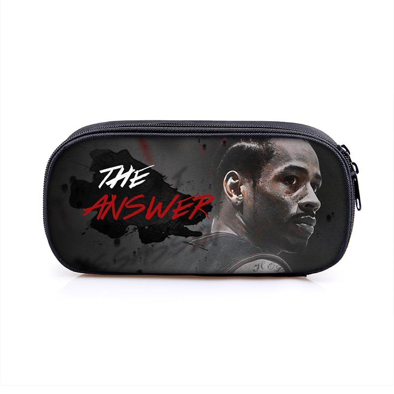Allen Iverson Cosmetic Bags Boys Girls Children Large Pencil Case Purse Storage Bags Women Men Multifunction Makeup Bag - Image 3