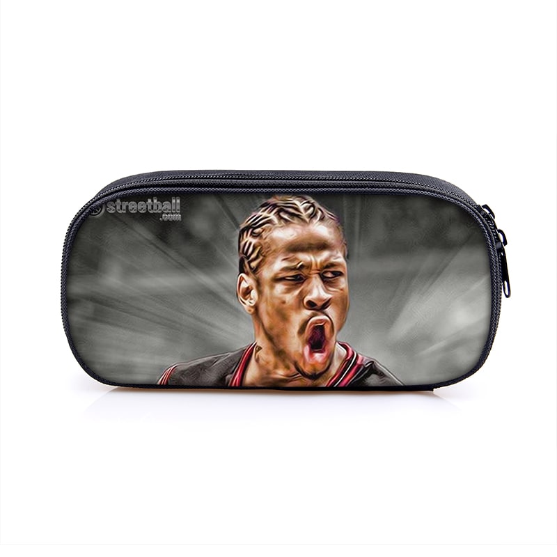 Allen Iverson Cosmetic Bags Boys Girls Children Large Pencil Case Purse Storage Bags Women Men Multifunction Makeup Bag - Image 4