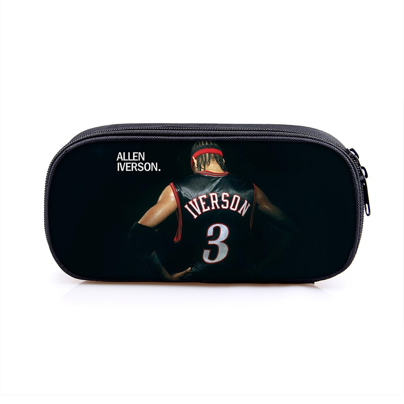 Allen Iverson Cosmetic Bags Boys Girls Children Large Pencil Case Purse Storage Bags Women Men Multifunction Makeup Bag - Image 6