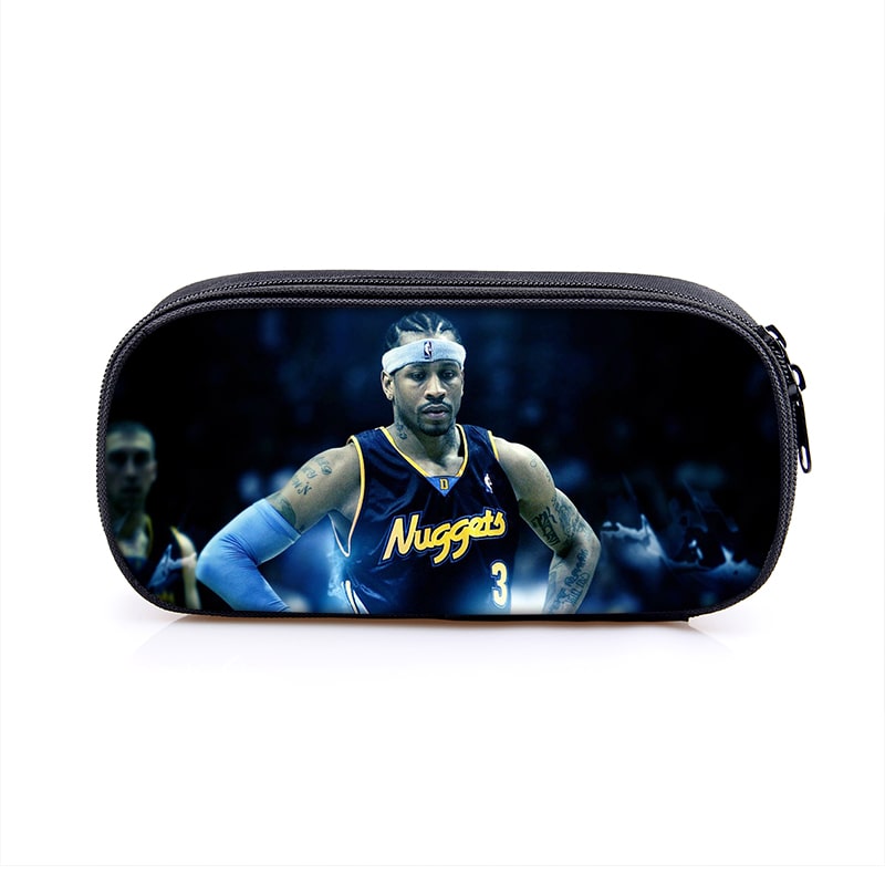 Allen Iverson Cosmetic Bags Boys Girls Children Large Pencil Case Purse Storage Bags Women Men Multifunction Makeup Bag - Image 9