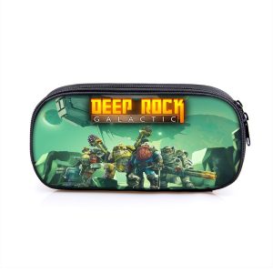 Deep Rock Galactic Cosmetic Bags Boys Girls Children Large Pencil Case Purse Storage Bags Women Men Multifunction Makeup Bag