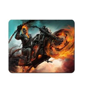 Ghost Rider Mouse Pad Natural Rubber Washable Gift