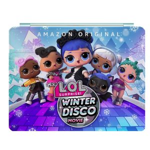 LOL Surprise Ipad Leather Case Advanced Pu Leather Protective Cover Automatic Wake Up and Sleep Magnetic Closure Multiple Angle Bracket