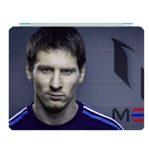 Lionel Messi Ipad Leather Case Advanced Pu Leather Protective Cover Automatic Wake Up and Sleep Magnetic Closure Multiple Angle Bracket