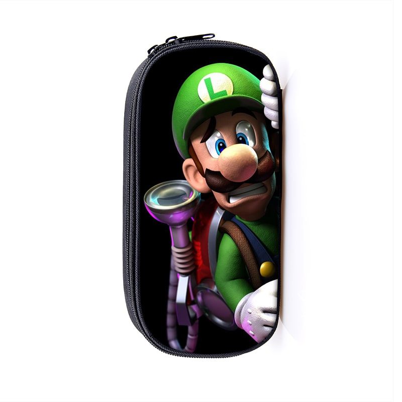Luigi’s Mansion Cosmetic Bags Boys Girls Children Large Pencil Case Purse Storage Bags Women Men Multifunction Makeup Bag - Image 2