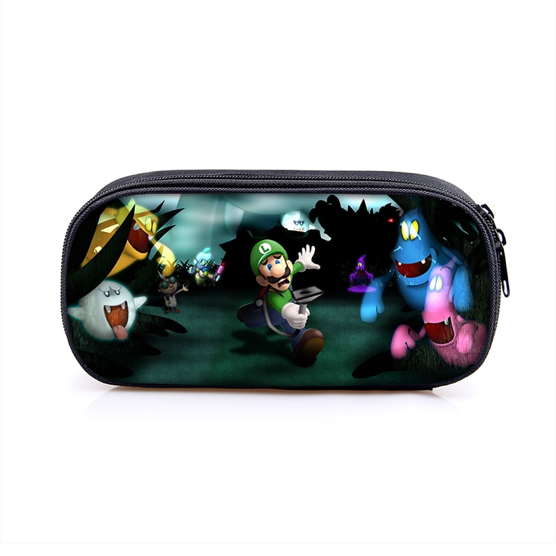 Luigi’s Mansion Cosmetic Bags Boys Girls Children Large Pencil Case Purse Storage Bags Women Men Multifunction Makeup Bag - Image 3