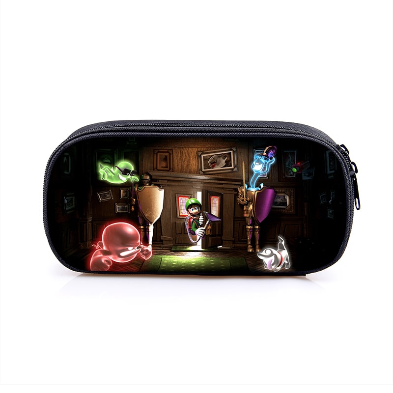 Luigi’s Mansion Cosmetic Bags Boys Girls Children Large Pencil Case Purse Storage Bags Women Men Multifunction Makeup Bag - Image 5