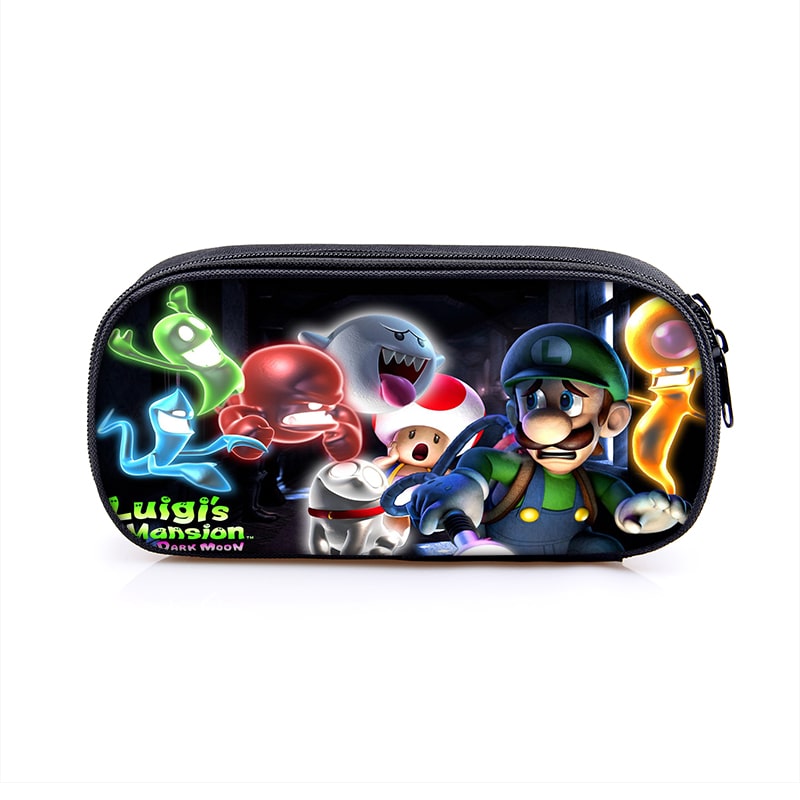 Luigi’s Mansion Cosmetic Bags Boys Girls Children Large Pencil Case Purse Storage Bags Women Men Multifunction Makeup Bag - Image 12