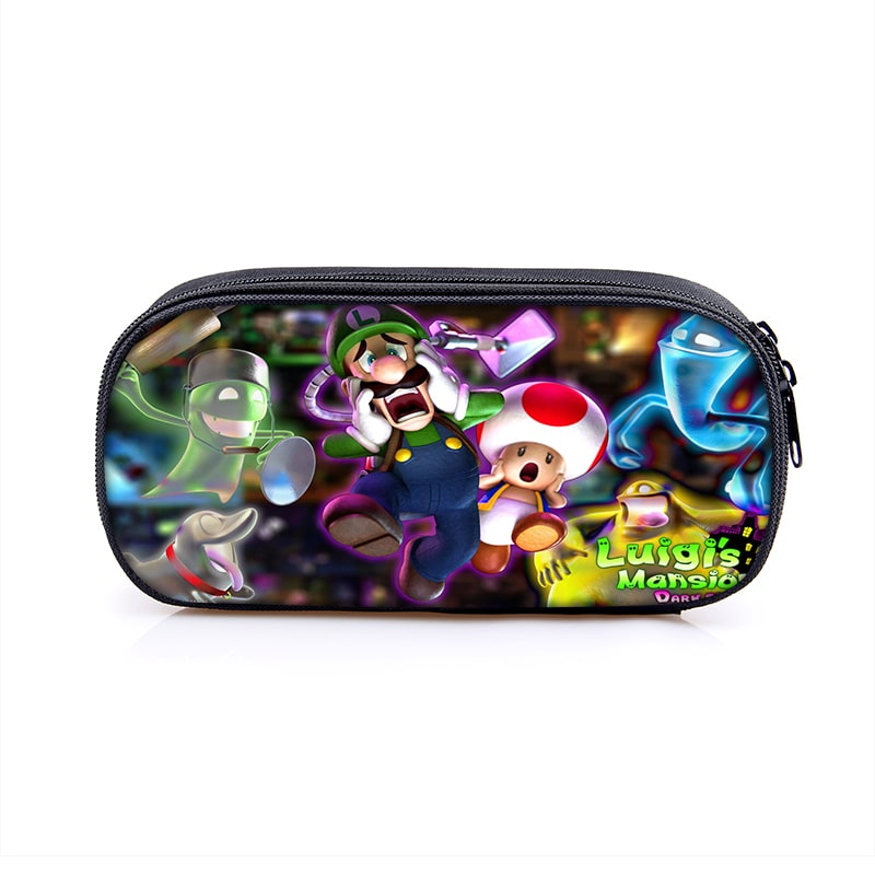 Luigi’s Mansion Cosmetic Bags Boys Girls Children Large Pencil Case Purse Storage Bags Women Men Multifunction Makeup Bag - Image 14
