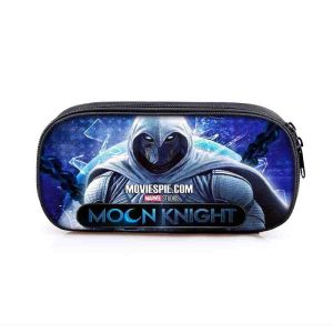 Moon Knight Cosmetic Bags Boys Girls Children Large Pencil Case Purse Storage Bags Women Men Multifunction Makeup Bag