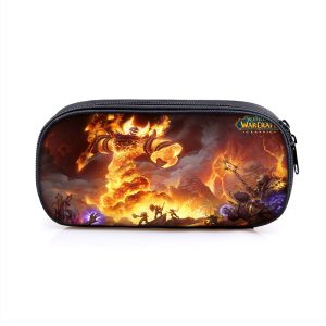 World of Warcraft Cosmetic Bags Boys Girls Children Large Pencil Case Purse Storage Bags Women Men Multifunction Makeup Bag