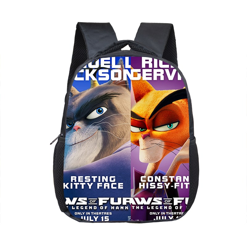 12 Inch Paws Of Fury The Legend Of Hank Children's Backpack Kids School Cute Daily Bag Kindergarten Bags Girls Boys Waterproof Ruckpack - Image 5