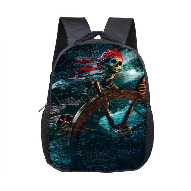 12 Inch Pirates Of The Caribbean Children's Backpack Kids School Cute Daily Bag Kindergarten Bags Girls Boys Waterproof Ruckpack - Image 4
