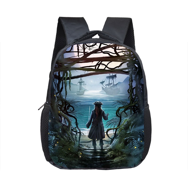 12 Inch Pirates Of The Caribbean Children's Backpack Kids School Cute Daily Bag Kindergarten Bags Girls Boys Waterproof Ruckpack - Image 5
